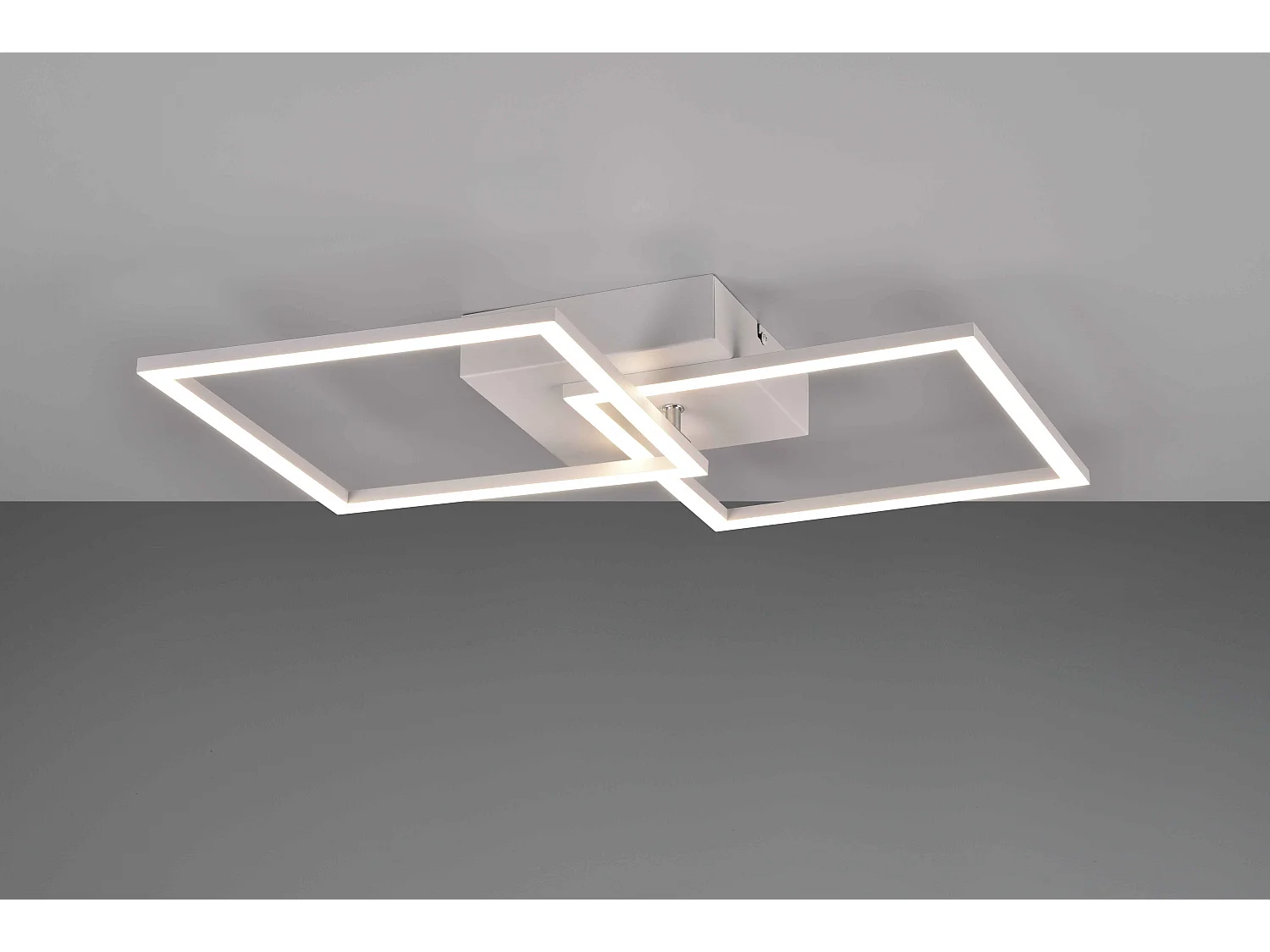 Plafoniera/Applique LED, metallo, bianco, L 44,6 cm, Trail