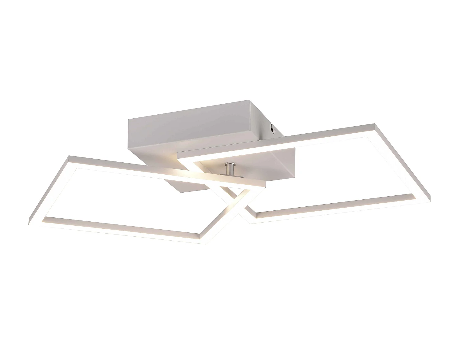 Plafoniera/Applique LED, metallo, bianco, L 44,6 cm, Trail