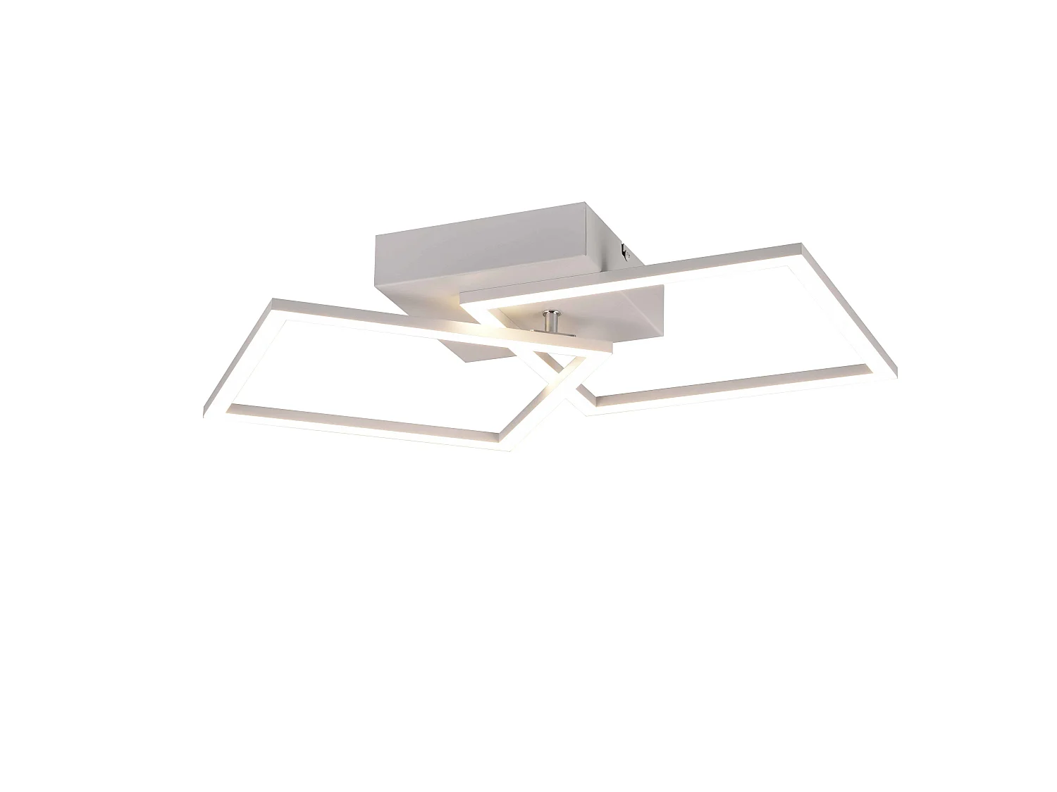 Plafoniera/Applique LED, metallo, bianco, L 44,6 cm, Trail