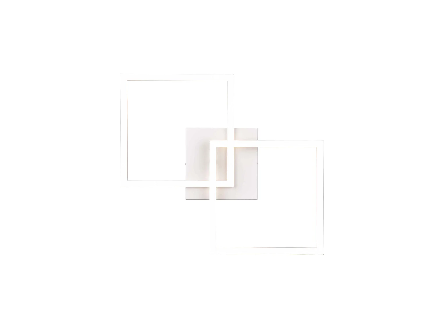 Plafoniera/Applique LED, metallo, bianco, L 44,6 cm, Trail