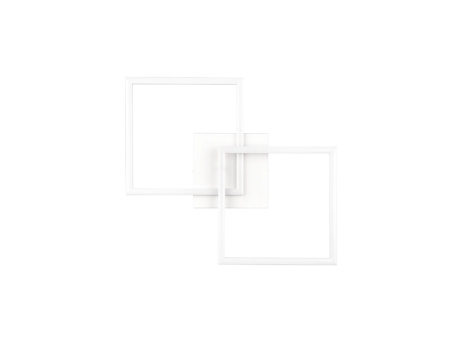 Plafoniera/Applique LED, metallo, bianco, L 44,6 cm, Trail