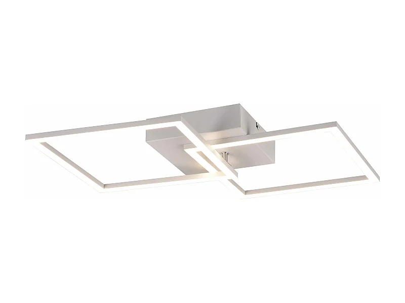 Plafoniera/Applique LED, metallo, bianco, L 44,6 cm, Trail