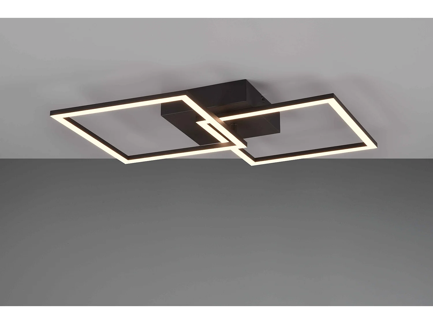 Plafoniera/Applique LED, metallo, nero, L 44,6 cm, Trail