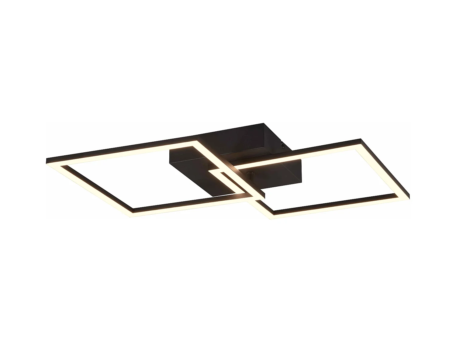 Plafoniera/Applique LED, metallo, nero, L 44,6 cm, Trail