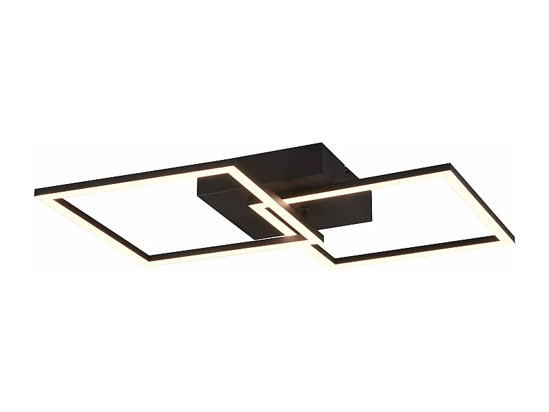 Plafoniera/Applique LED, metallo, nero, L 44,6 cm, Trail