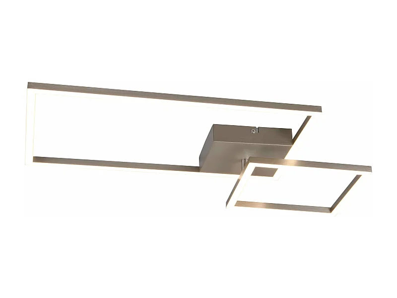 Plafoniera LED con snodo, metallo, acciaio, L 63 cm, Padella
