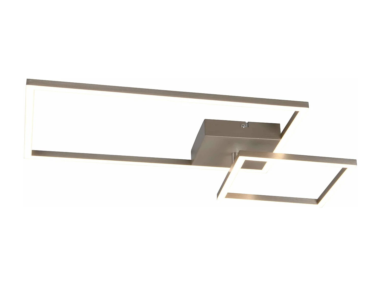 Plafoniera LED con snodo, metallo, acciaio, L 63 cm, Padella