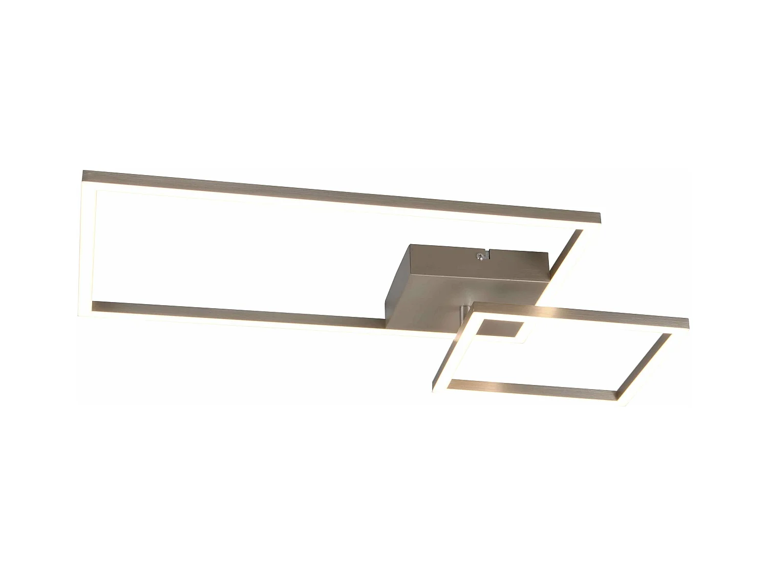 Plafoniera LED con snodo, metallo, acciaio, L 63 cm, Padella