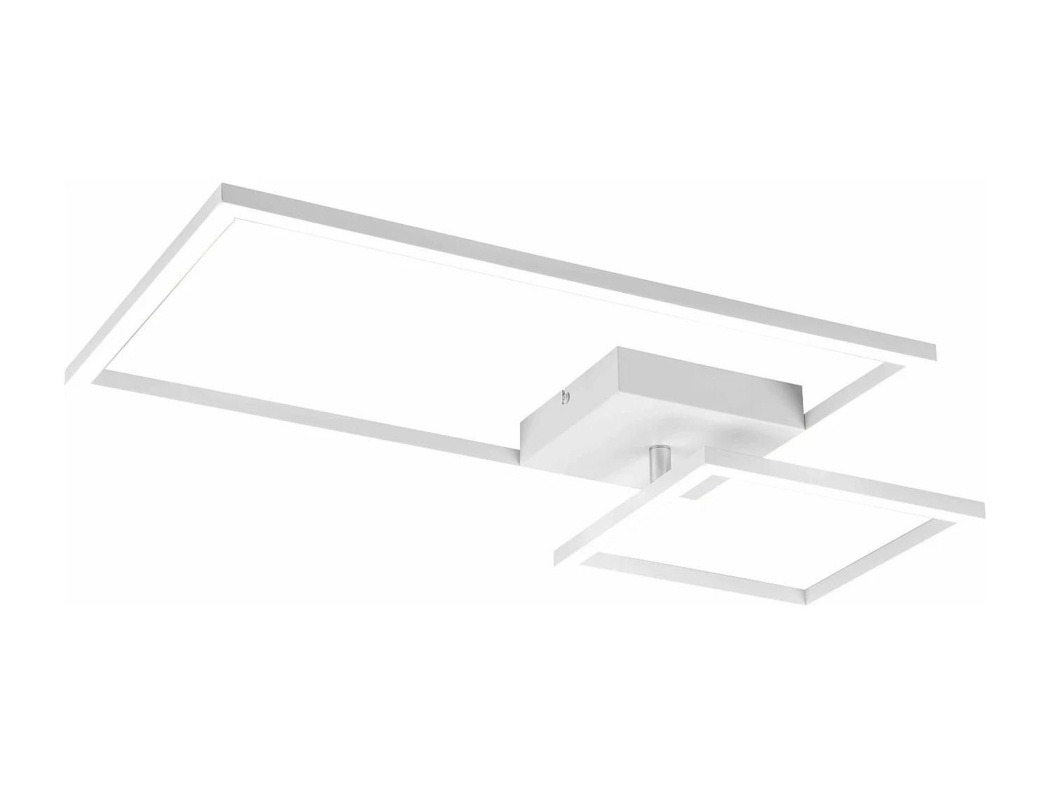Plafoniera LED con snodo, metallo, bianco, L 63 cm, Padella