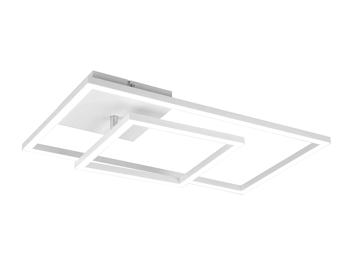 Plafoniera LED con snodo, metallo, bianco, L 63 cm, Padella