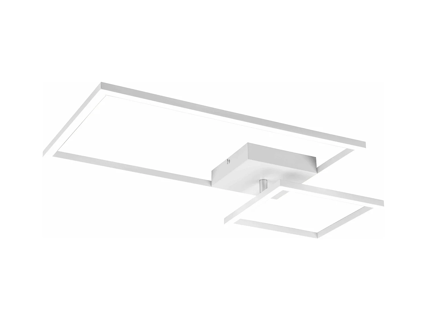 Plafoniera LED con snodo, metallo, bianco, L 63 cm, Padella