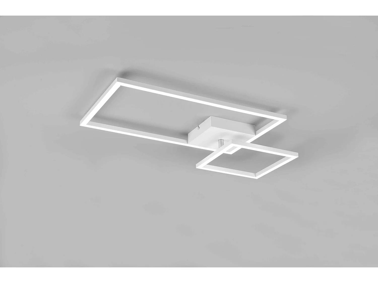 Plafoniera LED con snodo, metallo, bianco, L 63 cm, Padella