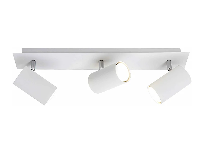 Barra 3 spots cilindro, acciaio, bianco,48 cm, Marley