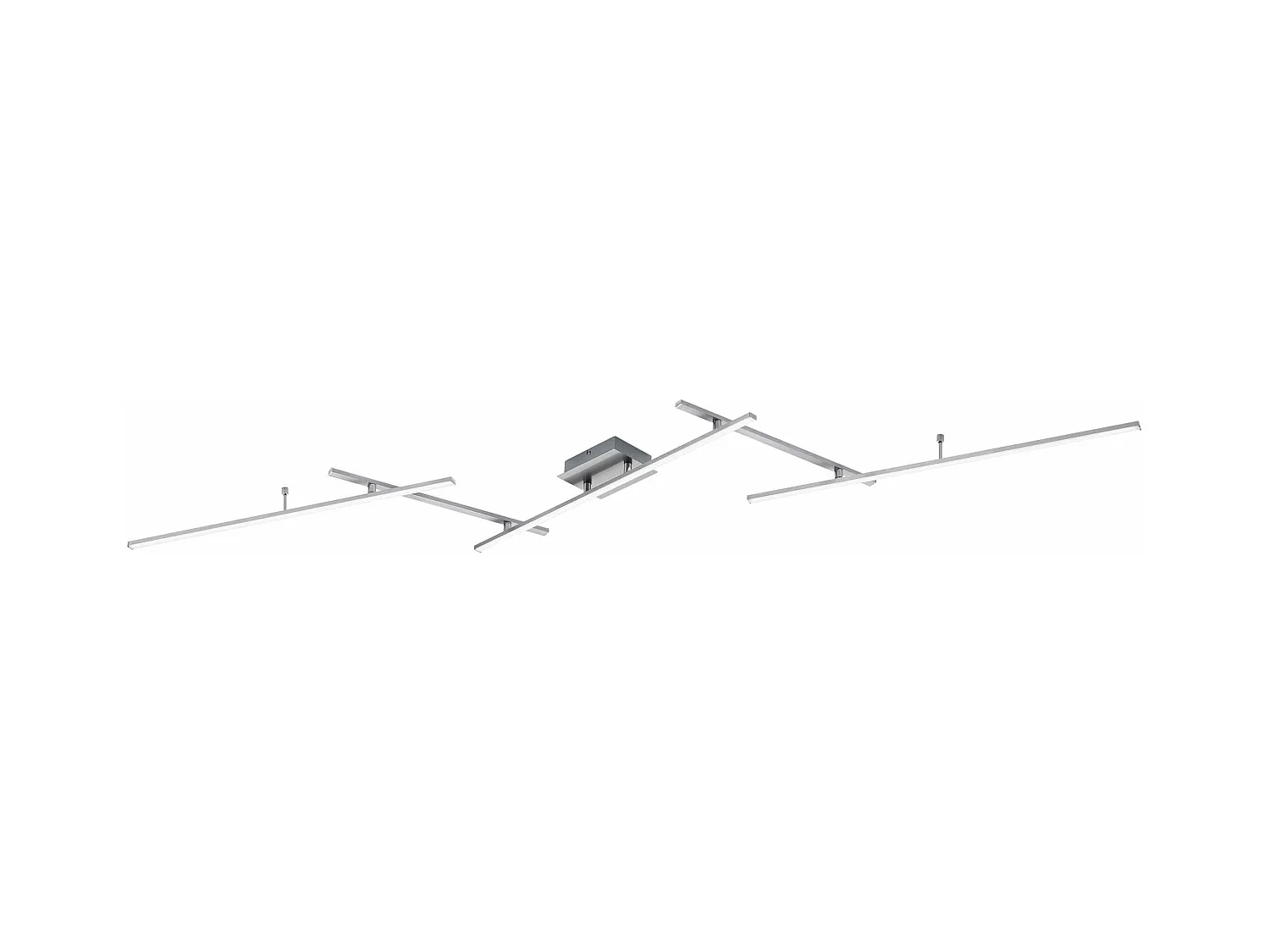 Plafoniera LED RGB con bacchette orientabili, metallo, L 245 cm, Arvin
