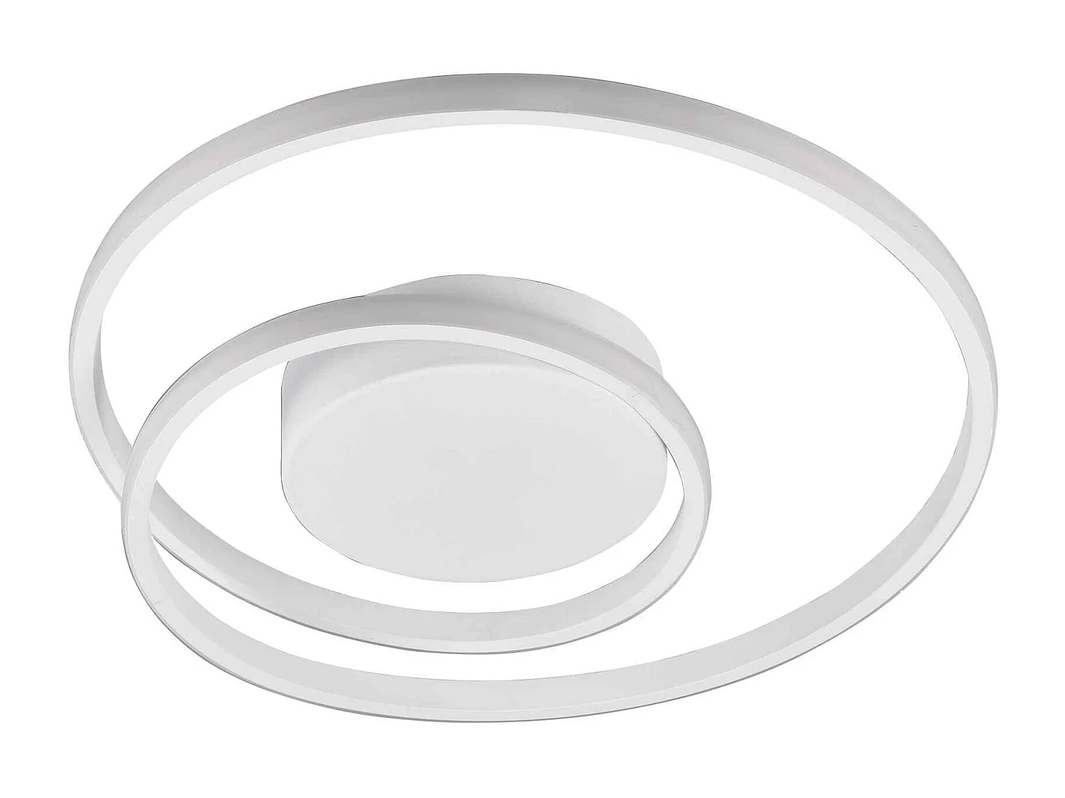 Plafoniera LED spirale, metallo, bianco, D 39 cm, Zibal