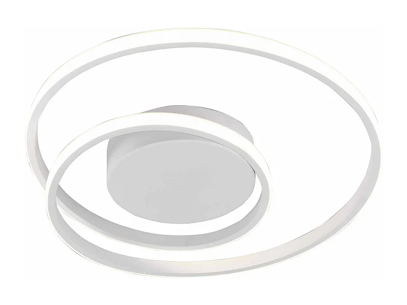 Plafoniera LED spirale, metallo, bianco, D 39 cm, Zibal