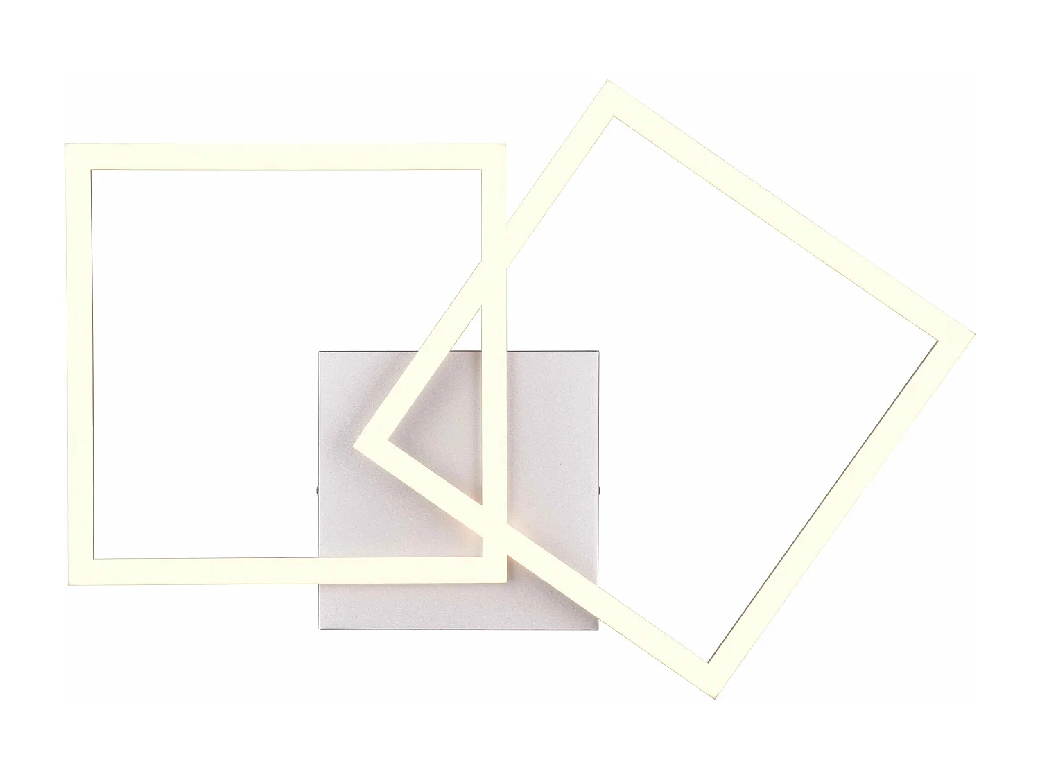 Plafoniera/Applique LED, metallo, alluminio, L 44,6 cm, Trail