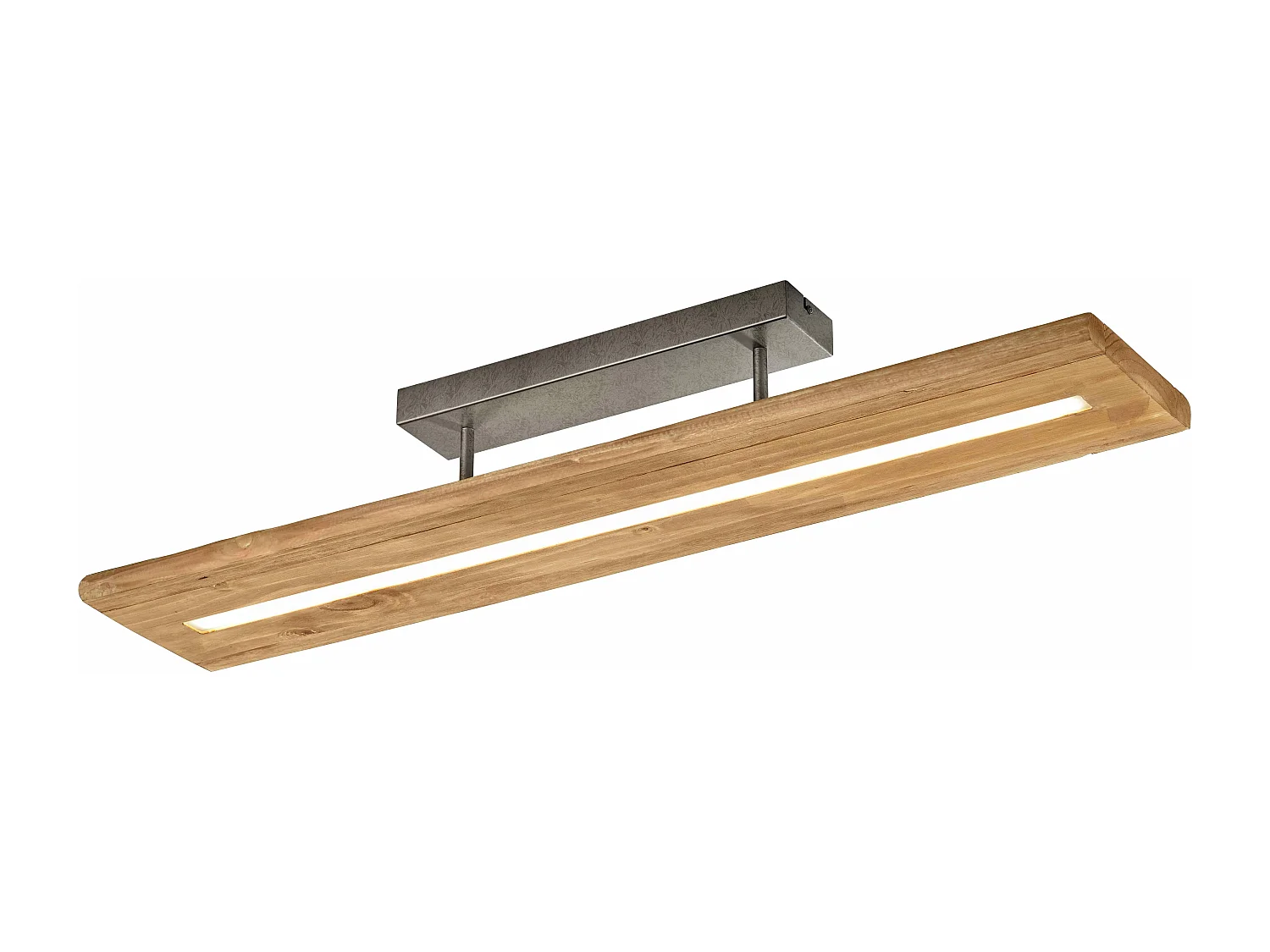 Plafoniera LED, legno, L 100 cm, Brad