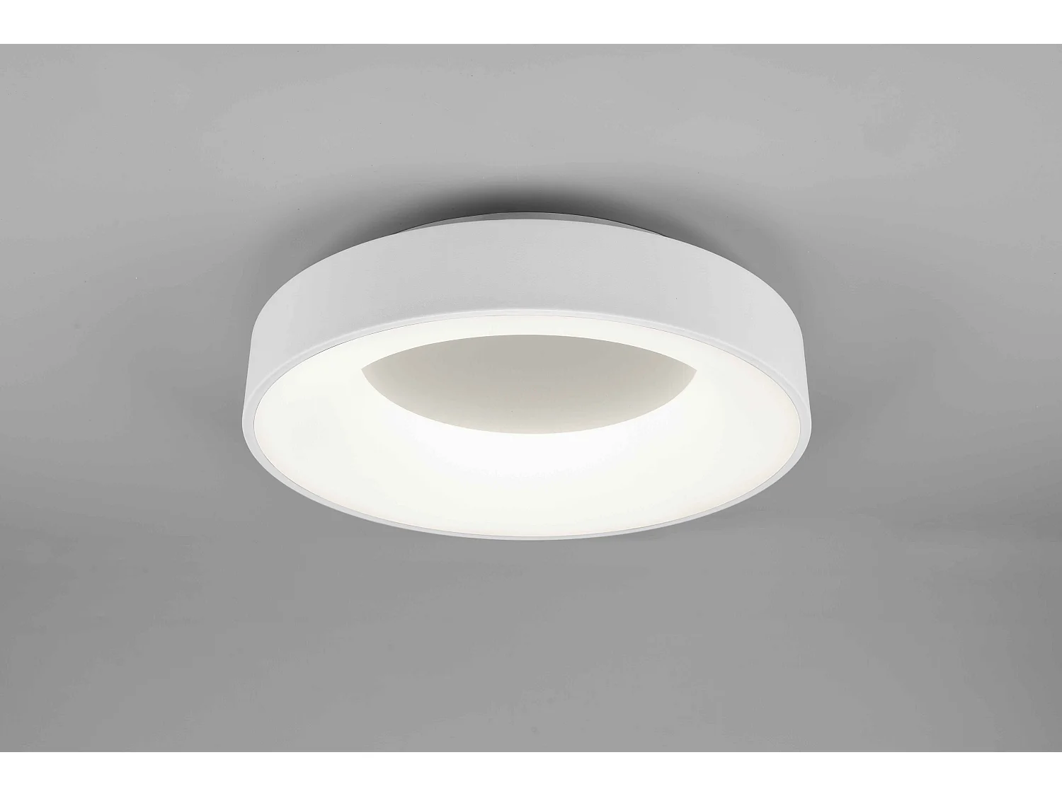 Plafoniera LED, metallo, bianco opaco, D 45 cm, Girona