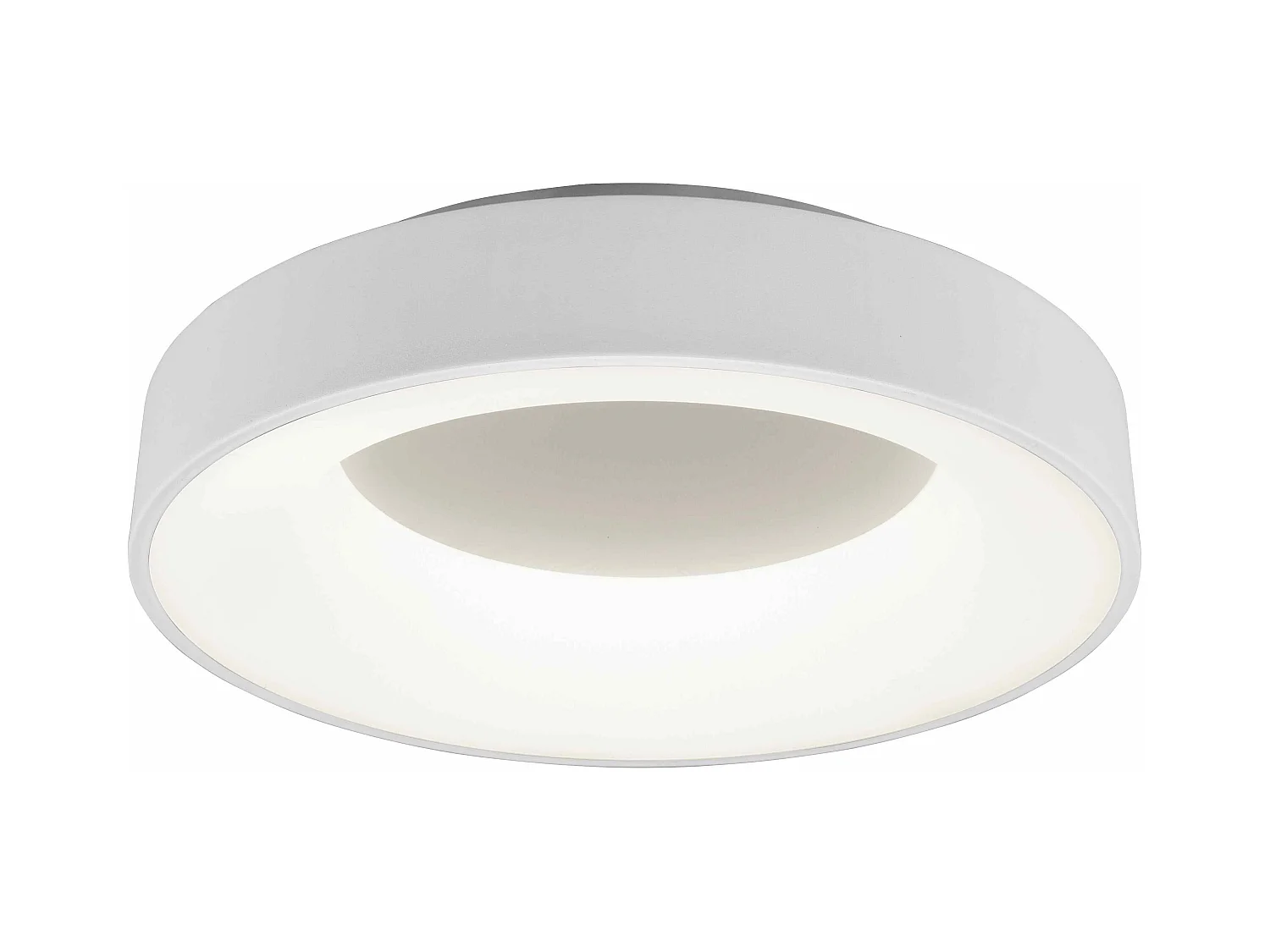 Plafoniera LED, metallo, bianco opaco, D 45 cm, Girona