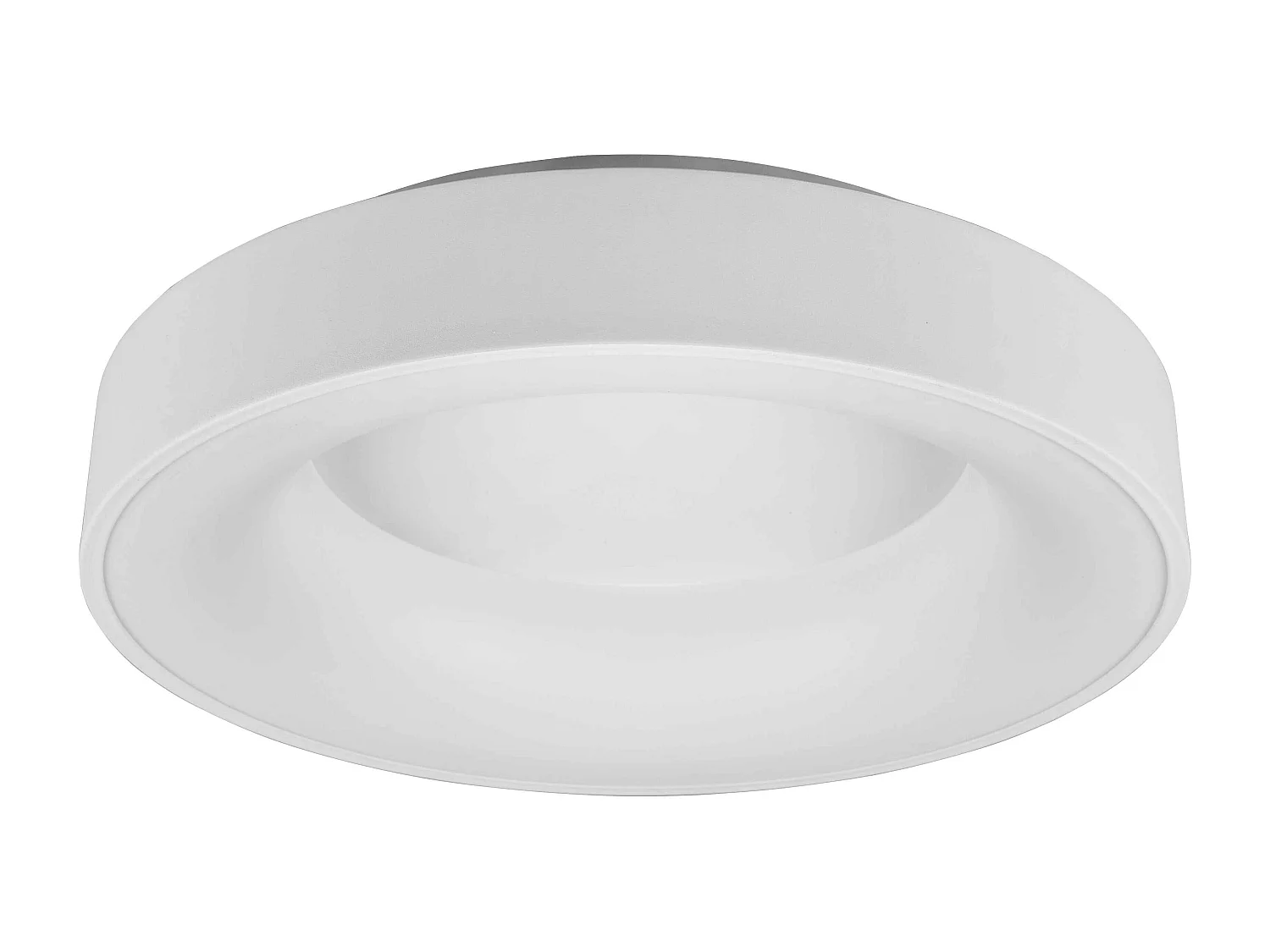 Plafoniera LED, metallo, bianco opaco, D 45 cm, Girona