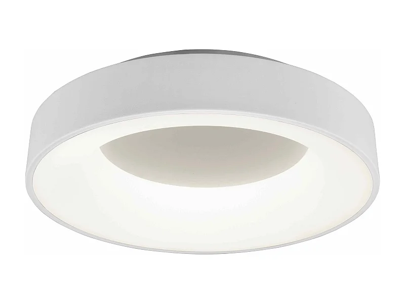 Plafoniera LED, metallo, bianco opaco, D 45 cm, Girona