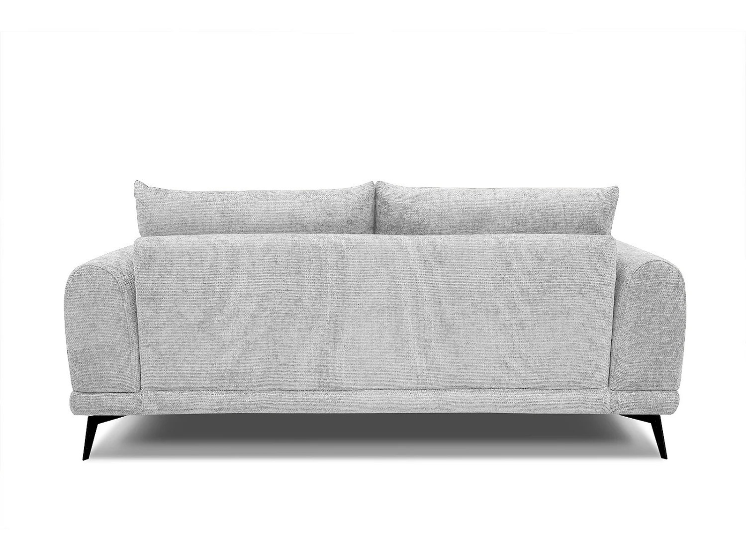 Canapé droit Adria 3 places tissu gris clair