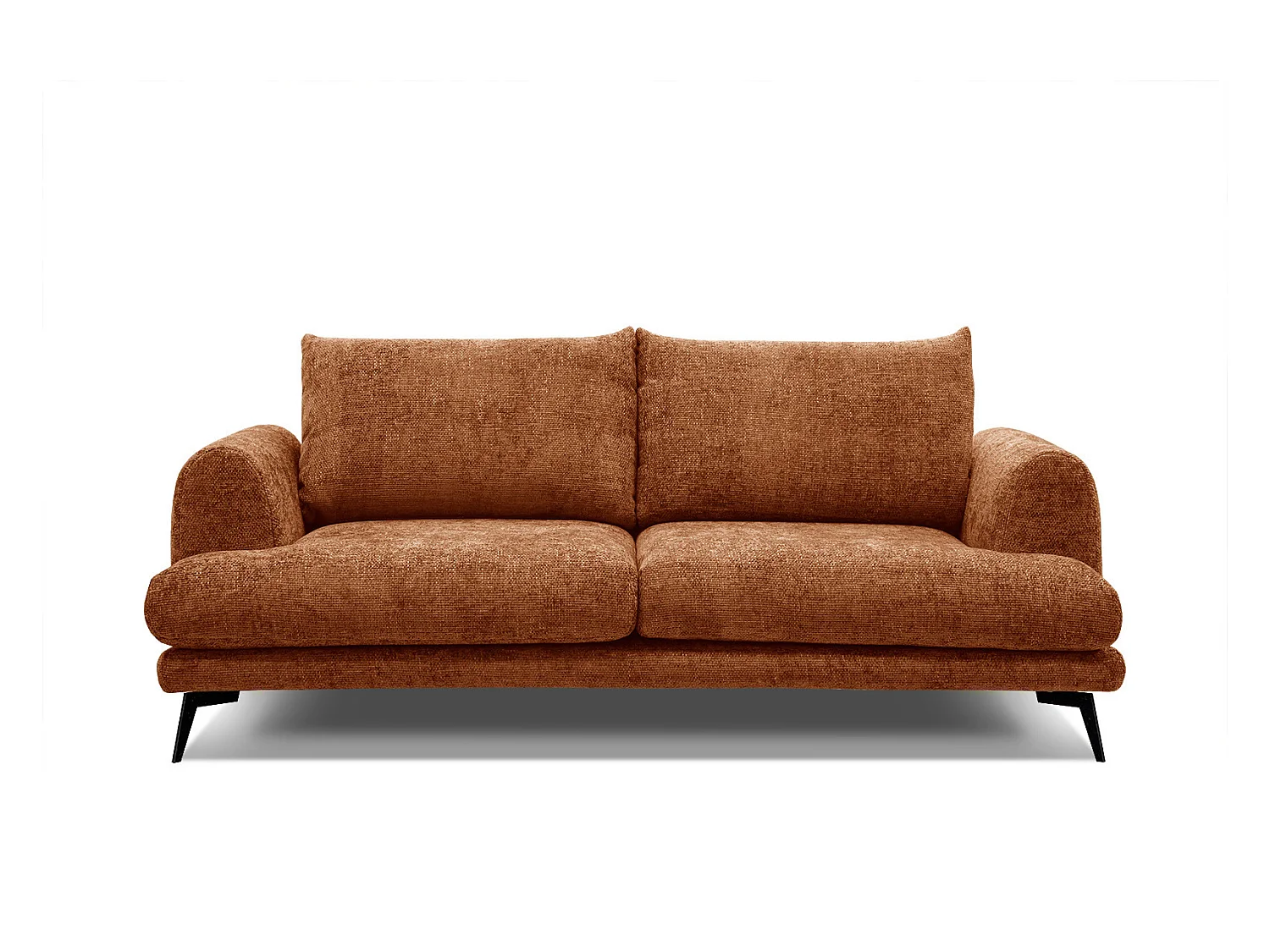 ADRIA Sofa 2,5-Sitzer, dunkelorange