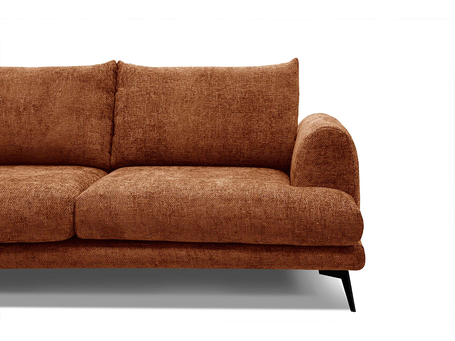 ADRIA Sofa 2,5-Sitzer, dunkelorange
