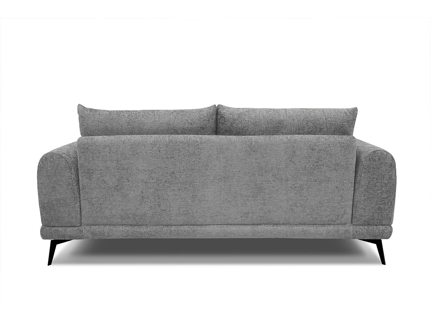 Canapé droit Adria 3 places tissu gris