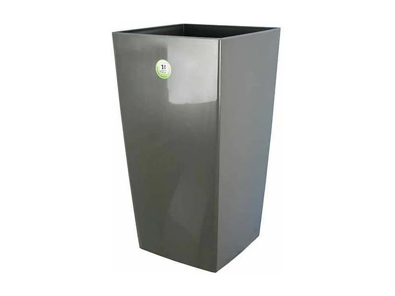 Pot de fleurs Nuance - Carré - 38 x 38 x 69 cm - Gris pailleté