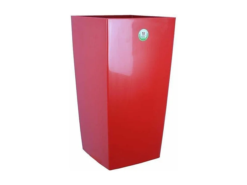 Pot de fleurs Nuance - Carré - 38 x 38 x 69 cm - 67 L - Rouge