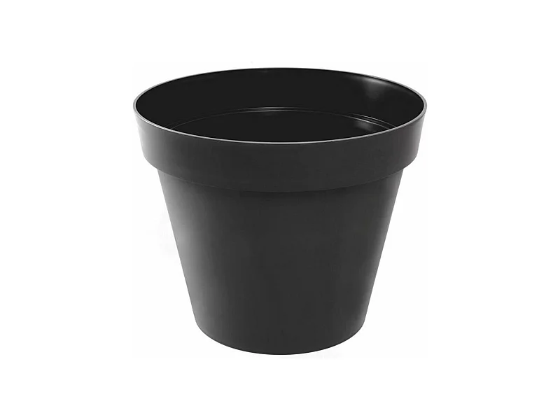 Pot de fleur rond Toscane Ø 30 x Hauteur 26 cm - 10 L - Gris anthracite
