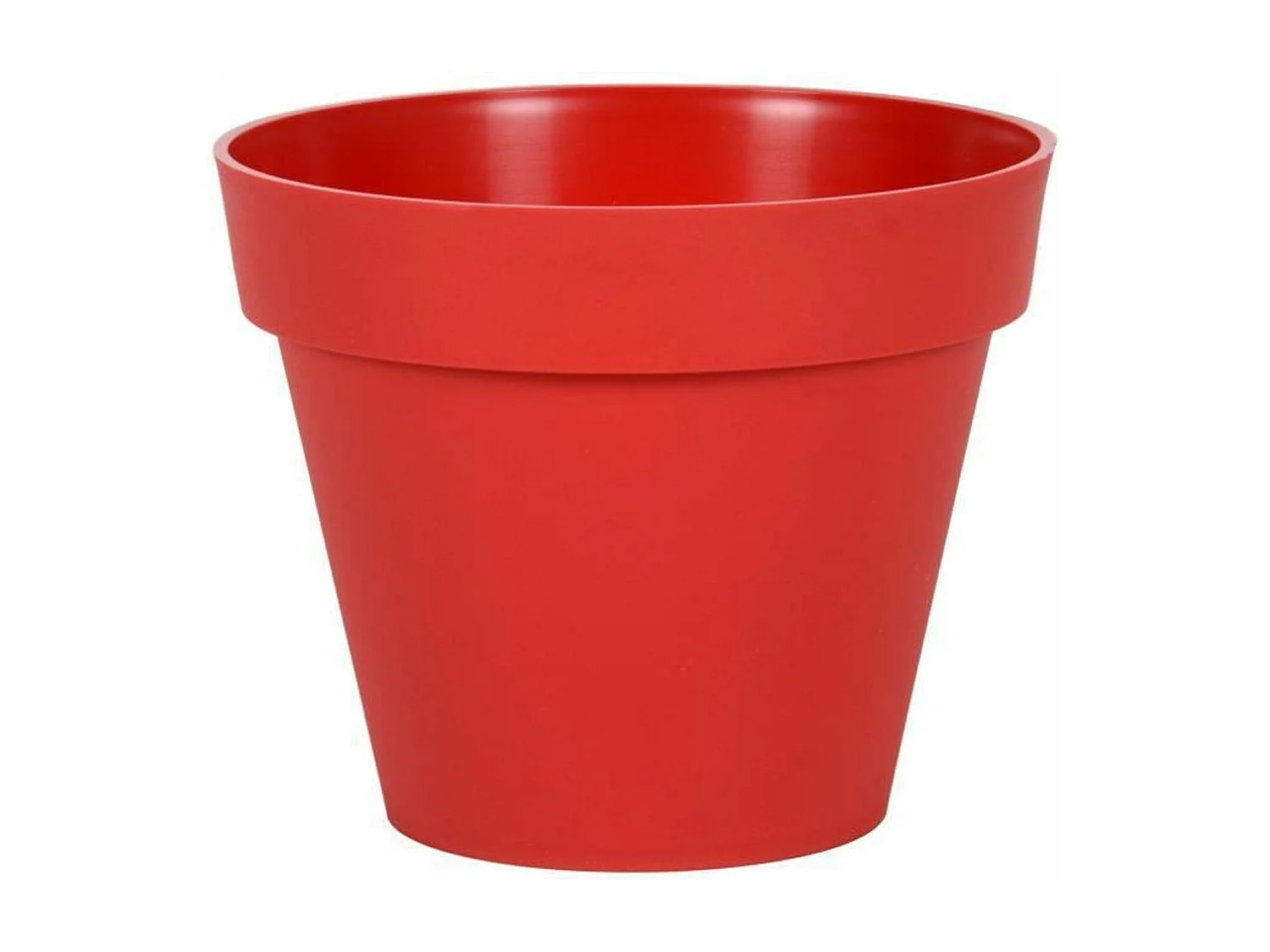 Pot de fleur rond Toscane Ø 30 x Hauteur 26 cm - 10 L - Rouge rubis