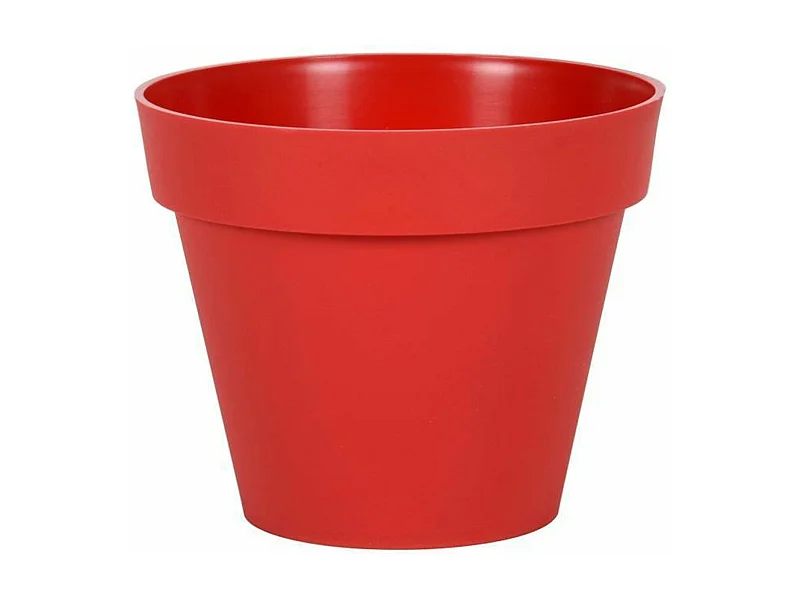 Pot de fleur rond Toscane Ø 30 x Hauteur 26 cm - 10 L - Rouge rubis