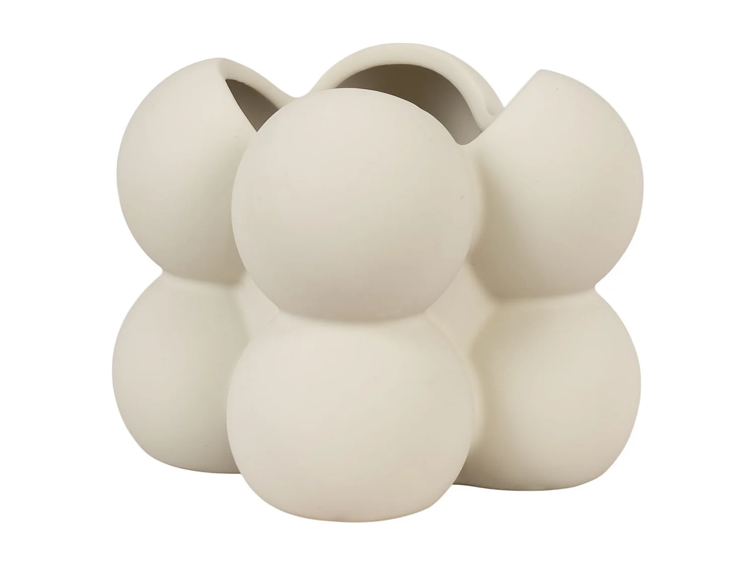 Pot de fleur gris en céramique 9 x 9 x 8 cm