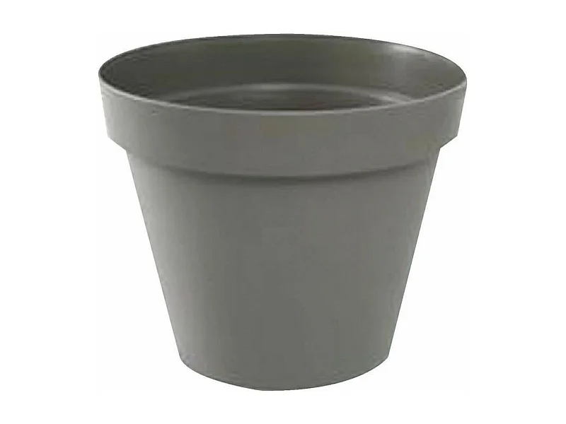 Pot de fleur rond Toscane Ø 30 x Hauteur 26 cm - 10 L - Taupe