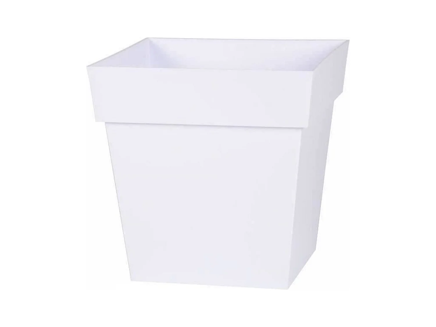 Pot de fleur carré - 32 x 32 x 32 cm - 22 L - Blanc