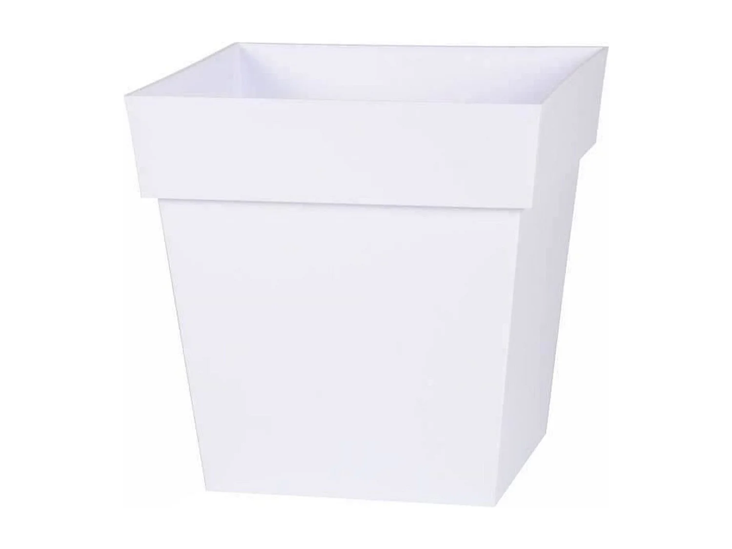 Vierkante bloempot - 32 x 32 x 32 cm - 22 L - Wit