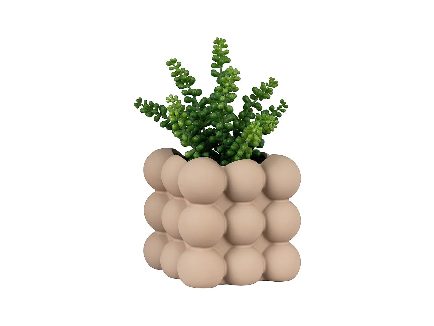 Pot de fleur en céramique marron foncé Ø 13,5 x 13 cm