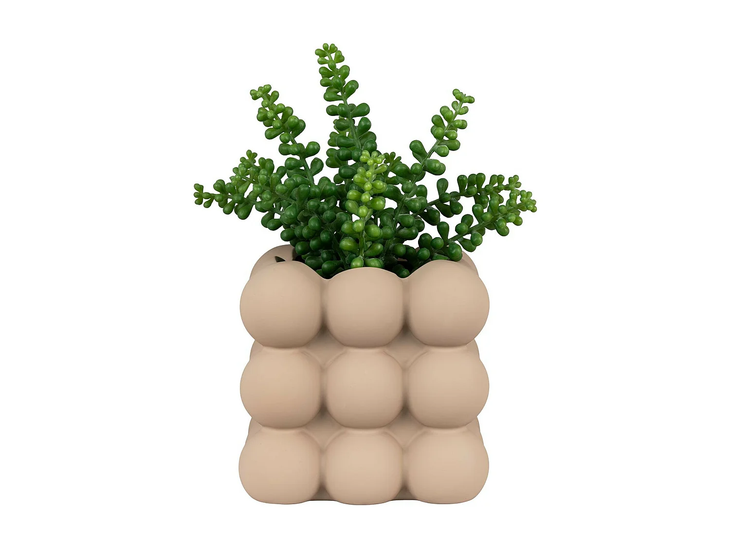 Pot de fleur en céramique marron foncé Ø 13,5 x 13 cm