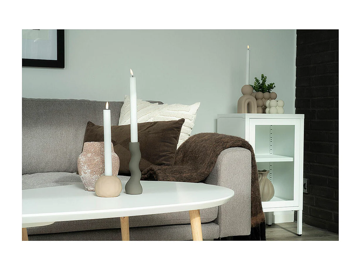 Pot de fleur en céramique marron foncé Ø 13,5 x 13 cm