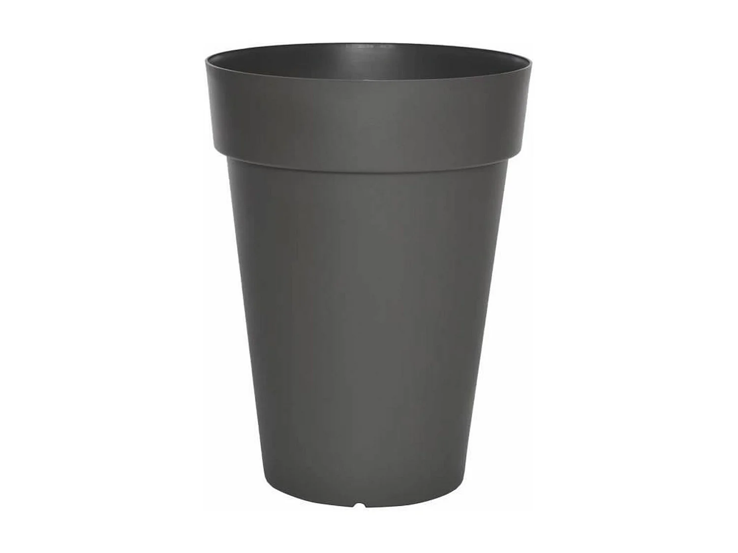 Pot de fleurs Soleilla - Rond Ø 50 x 66 cm - Gris pailleté