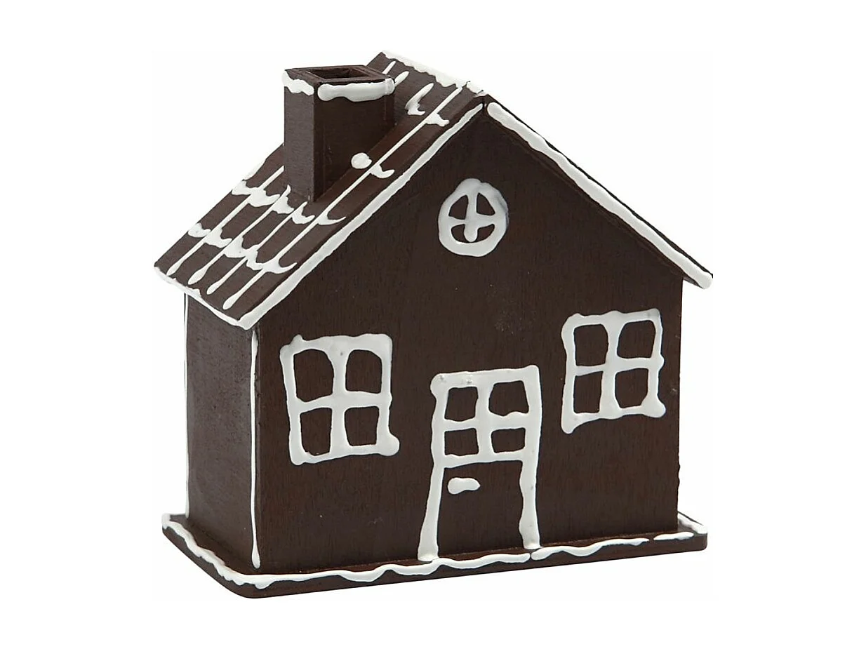 Hucha de madera para decorar la casa - 10 x 10 x 5,4 cm