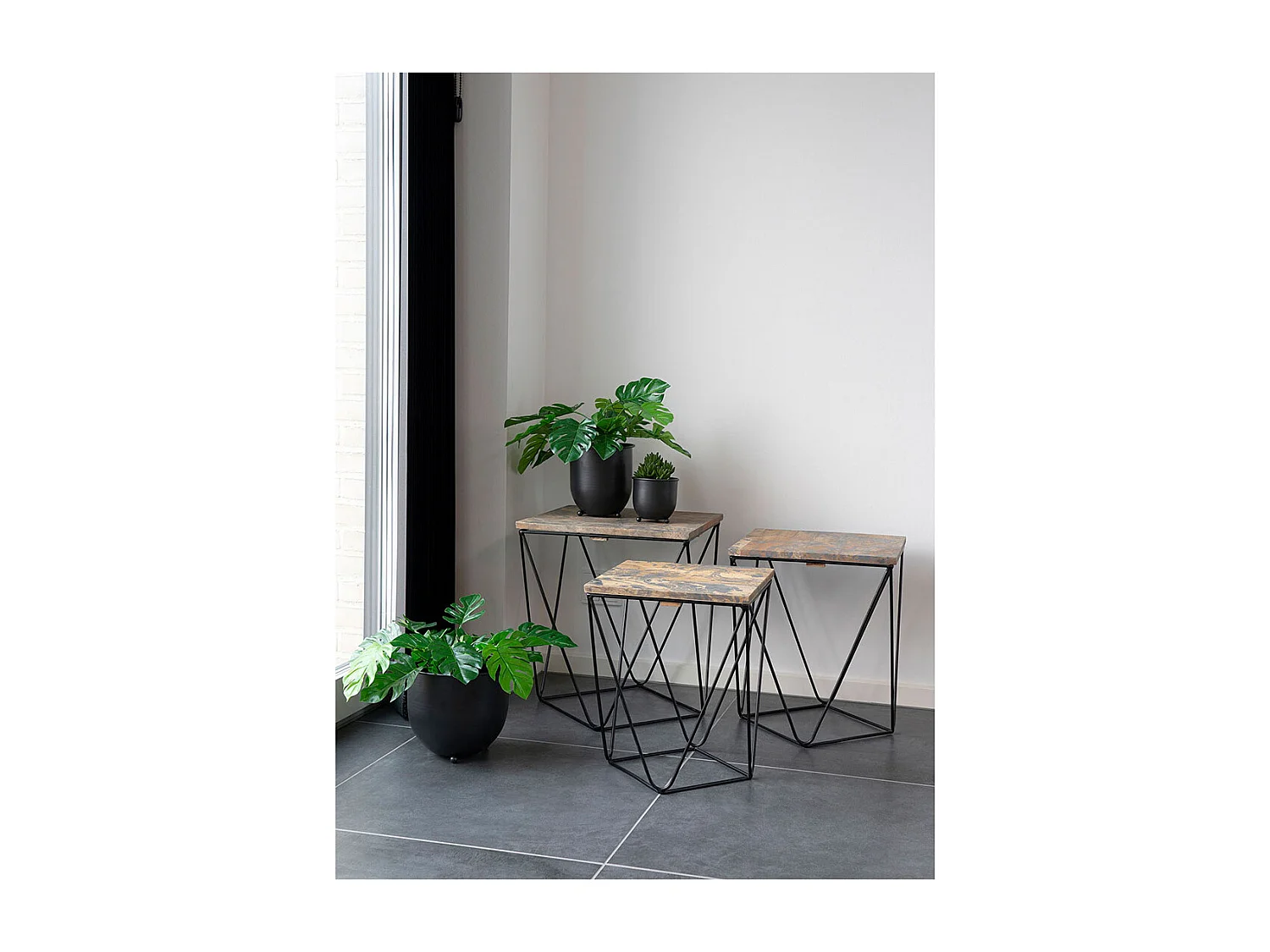 Künstliche Pflanze, Monstera, Grün, 45 cm