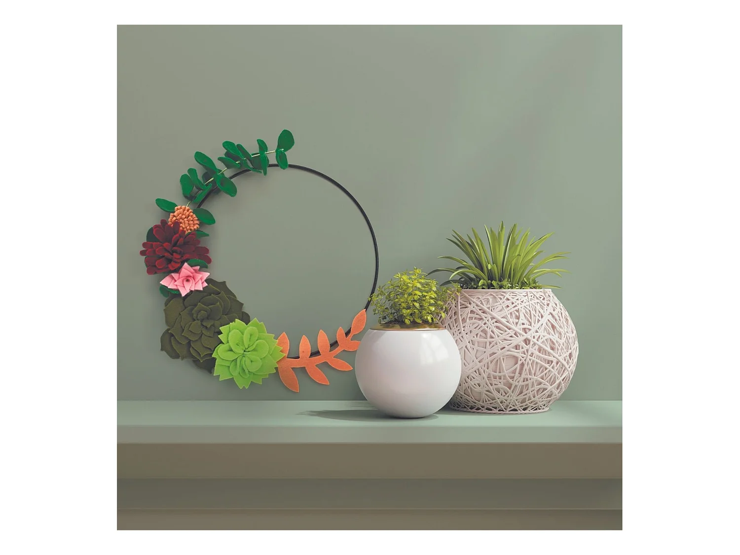DIYSet Sukkulentenkranz