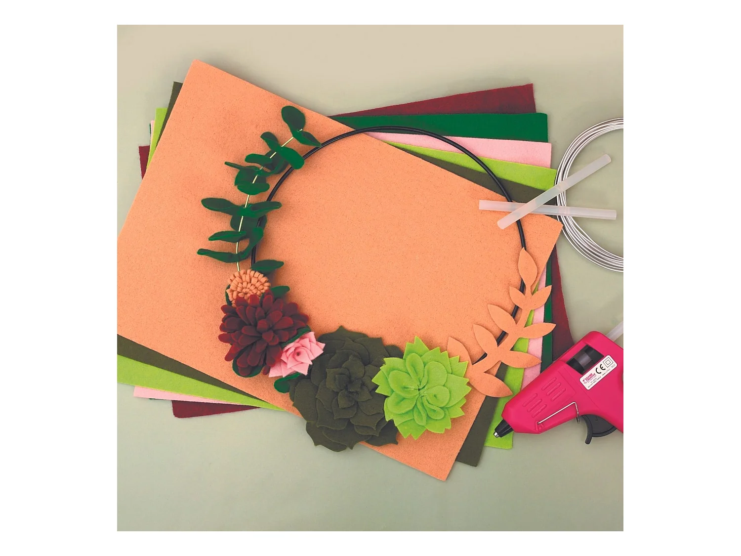 DIYSet Sukkulentenkranz