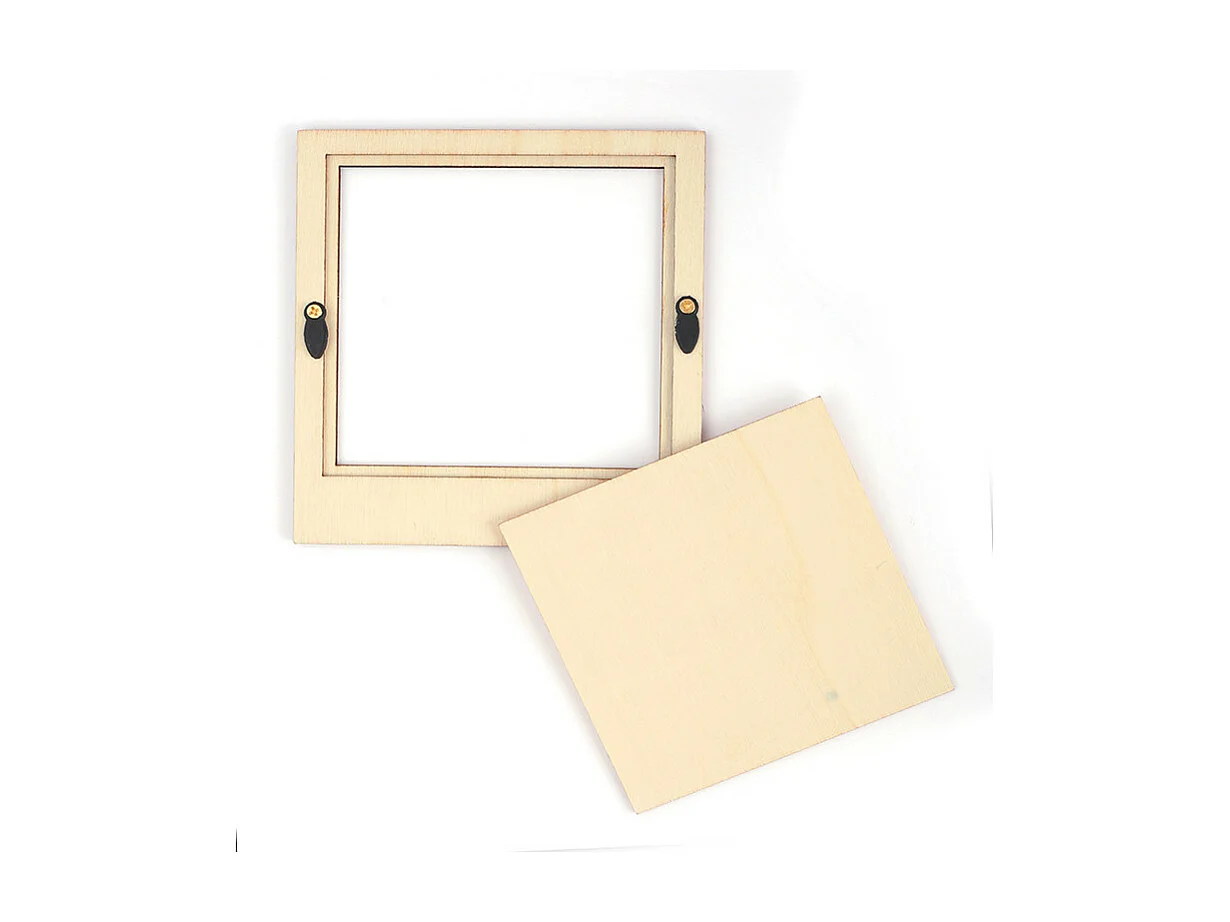Houten fotolijst om te decoreren - Polaroid - 9,4 x 10 cm