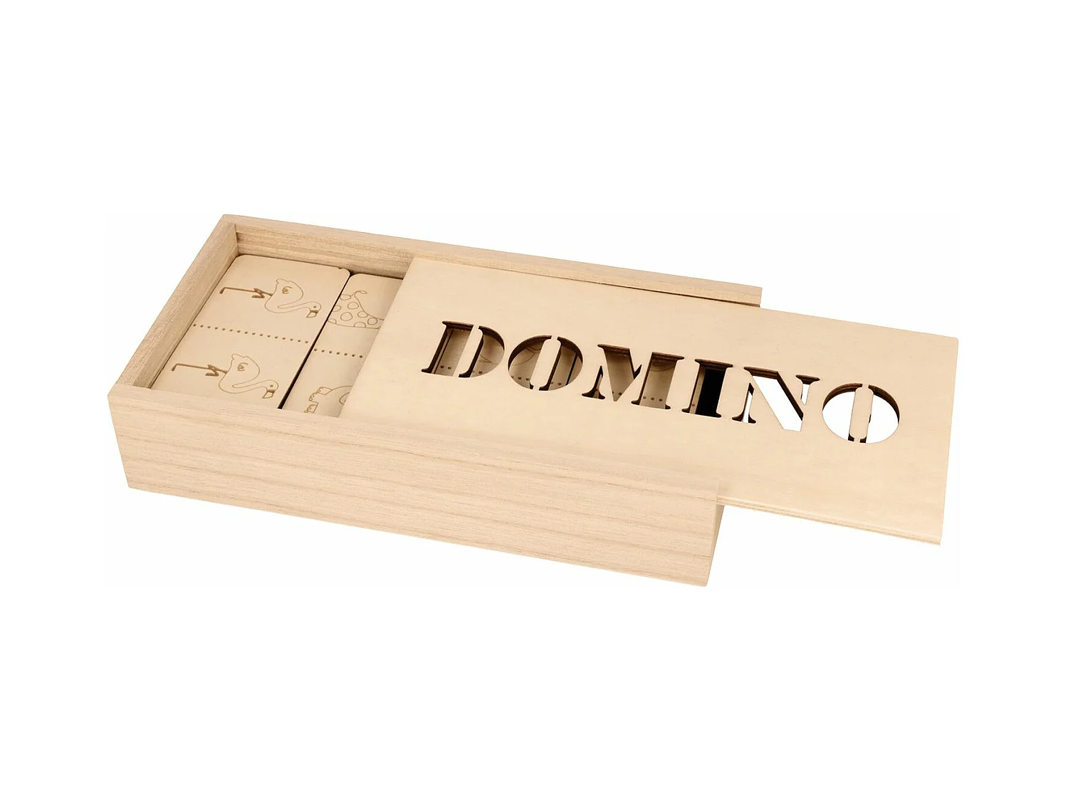 Jeu de domino en bois safari