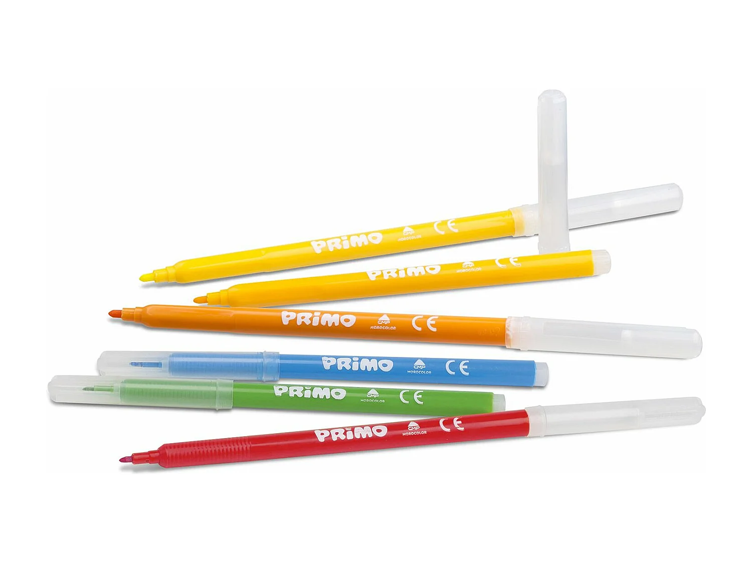 Seau de 96 feutres lavables à pointe fine